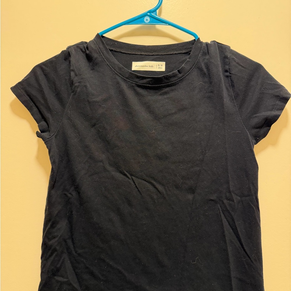 abercrombie kids Black Short Sleeve Crewneck Tee - Girls